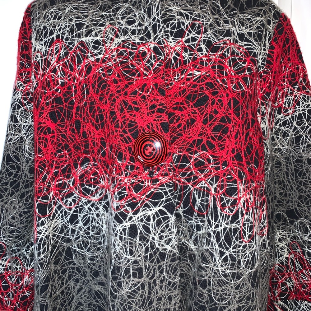 Gorgeous Jacket With Red Button Closure - image 2